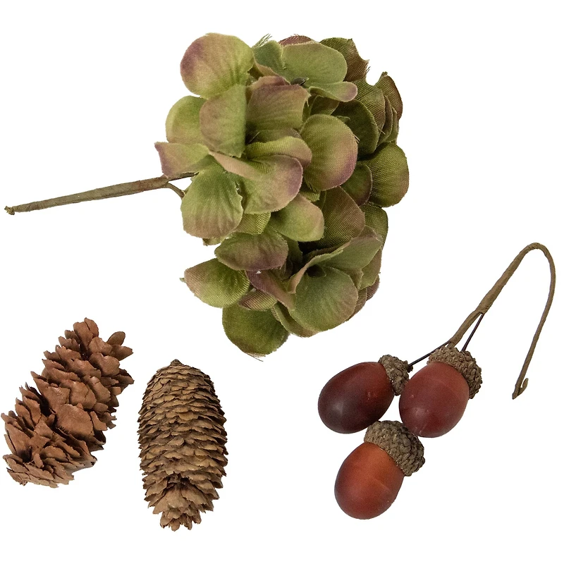 Pumpkin, Pinecone, Berry & Leaves Thanksgiving Décor Set
