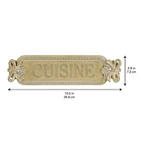 10.5" x 3" Gold Cuisine Wall Décor by Ashland®