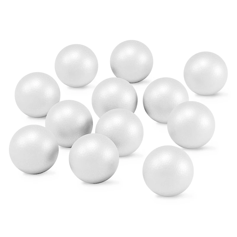 24 Packs: 12 ct. (288 total) FloraCraft® SmoothFōM® 1.3" White Foam Balls