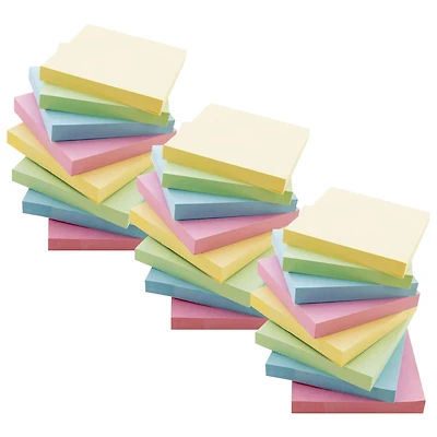 BAZIC Products® 3" x 3" Assorted Sticky Notepads