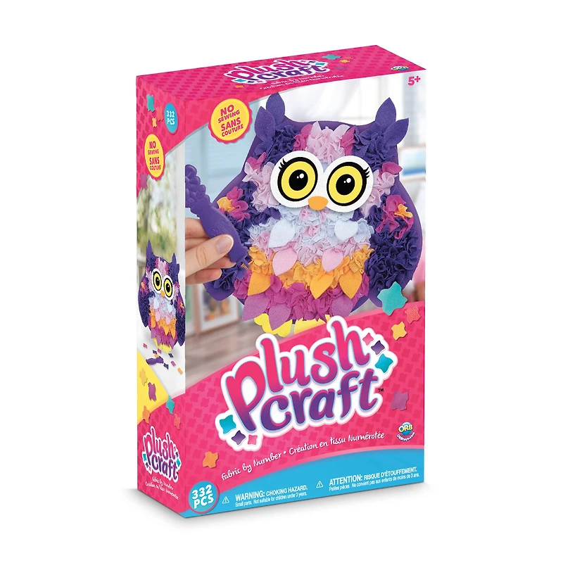 PlushCraft™ Wise Pal Fabric by Number Kit