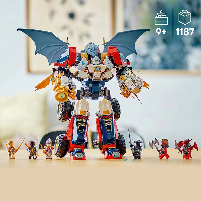 LEGO® NINJAGO® Zane’s Ultra Combiner Mech Toy 4-in-1 Building Set 71834