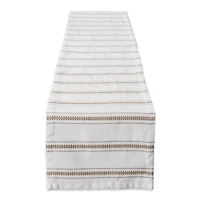 DII® 72" Stone Zig Dobby Stripe Table Runner