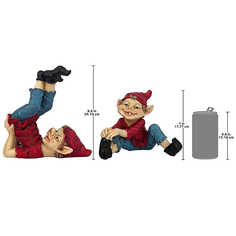 Design Toscano Eccentric Elves Garden Gnome Statue Set