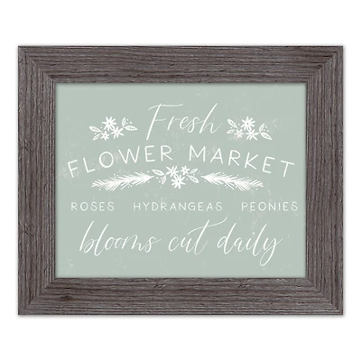 Mint Flower Market Western Framed Print
