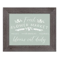 Mint Flower Market Western Framed Print