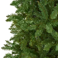 9ft. Unlit Slim Green Mountain Pine Artificial Christmas Tree
