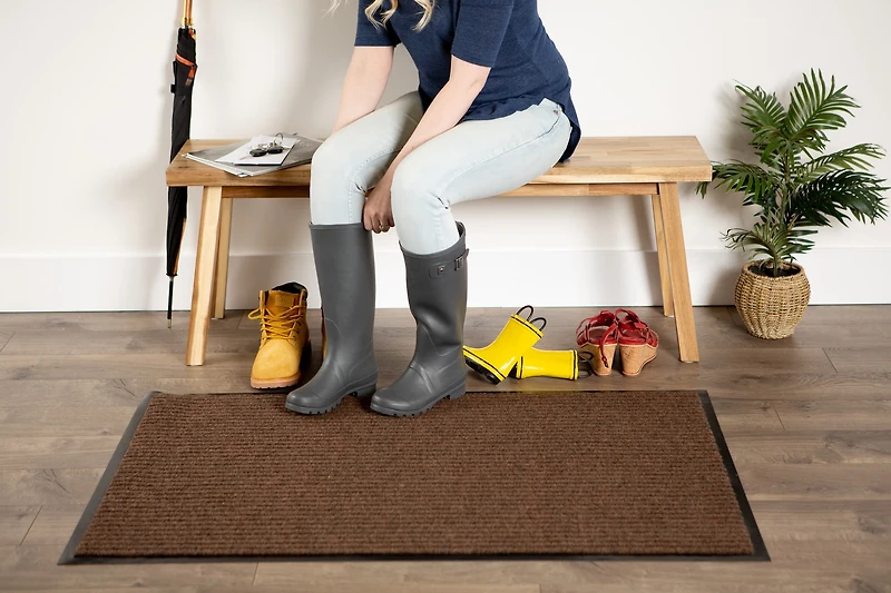 DII® Brown Ribbed Doormat