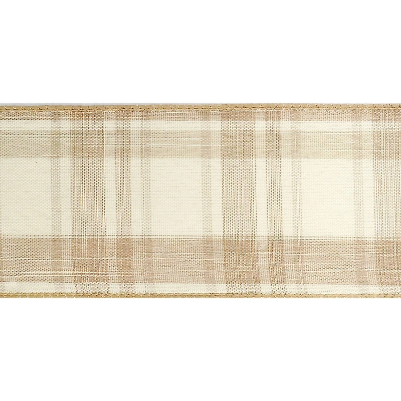 2.5" x 25ft. Wired Plaid Ribbon by Celebrate It™ Décor