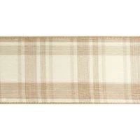 2.5" x 25ft. Wired Plaid Ribbon by Celebrate It™ Décor