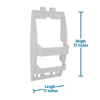 Bath Bliss White Multi Hanging Option Shower Caddy