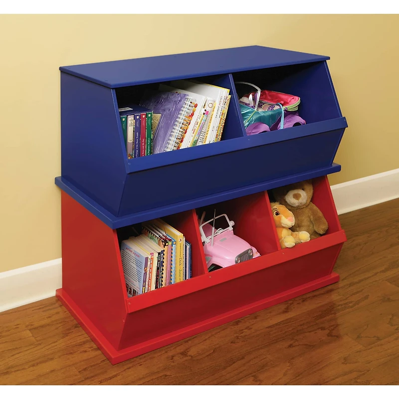 Badger Basket 2 Bin Stackable Storage Cubby
