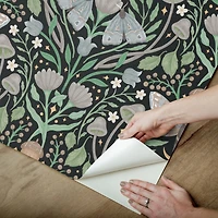 RoomMates Enchanted Forest Damask Peel & Stick Wallpaper