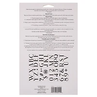 3" Tuxedo Alphabet Font Stencils by Craft Smart®