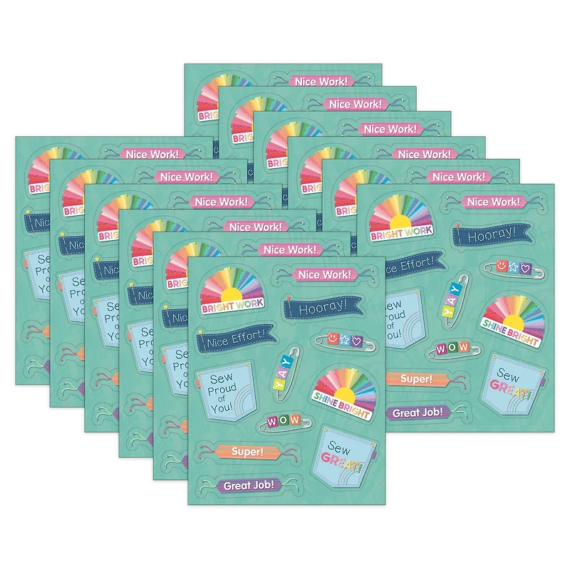 Carson Dellosa® Education Crafty and Cool Motivators Motivational Stickers, 12 Packs of 864