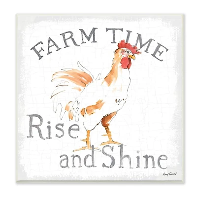 Farm Time Rise & Shine Rooster Wall Art