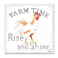 Farm Time Rise & Shine Rooster Wall Art