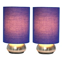 Simple Designs™ 2-Pack Mini Touch Lamps with Shades