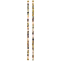 12 Pack: Amber Mix Faceted Glass Rondelle Beads, 3mm by Bead Landing™