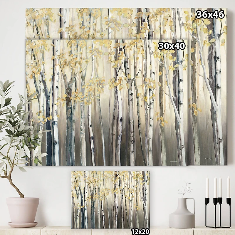 Designart - Golden Birch Forest I