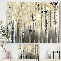 Designart - Golden Birch Forest I