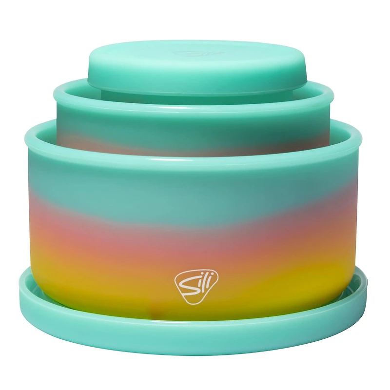 Silipint® 3-Piece Silicone Lidded Bowl Set