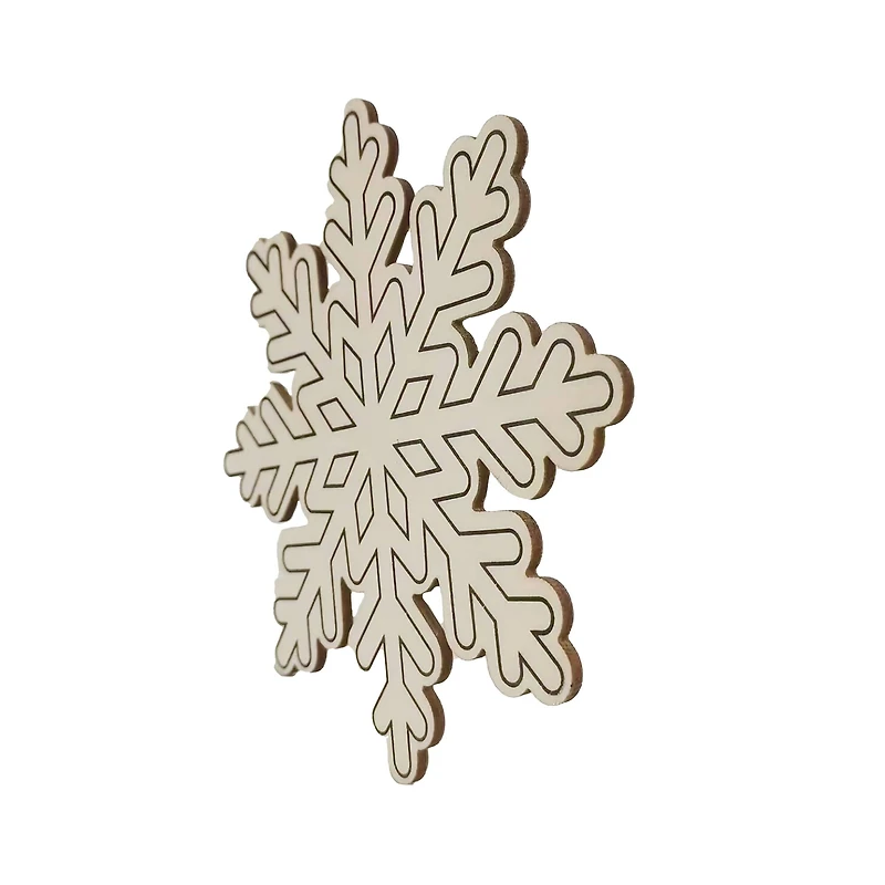 4.75" Wood Snowflakes, 6ct. by Creatology™