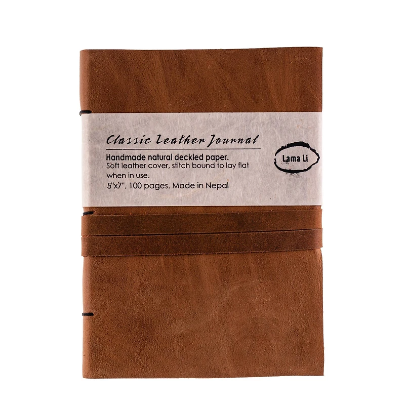 Lama Li Leather Journal, 5" x 7"