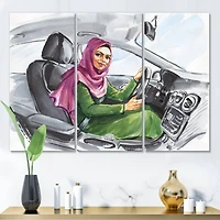 Designart - Arabian Woman Driving A Car II