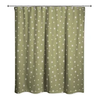 Green Twinkle Shower Curtain