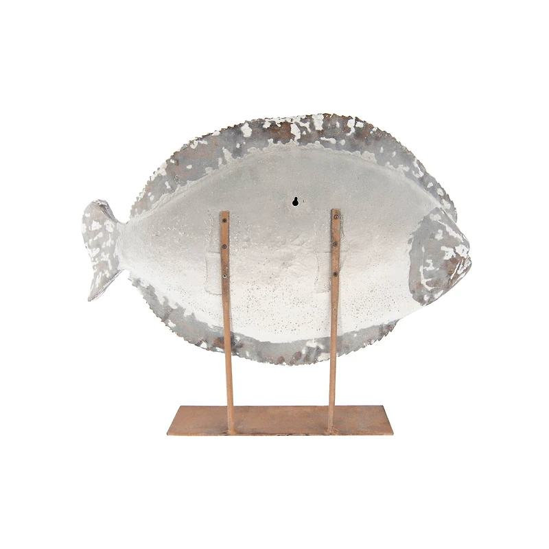 Hello Honey® Magnesia Halibut Fish on Metal Stand, 30" x 22.5"