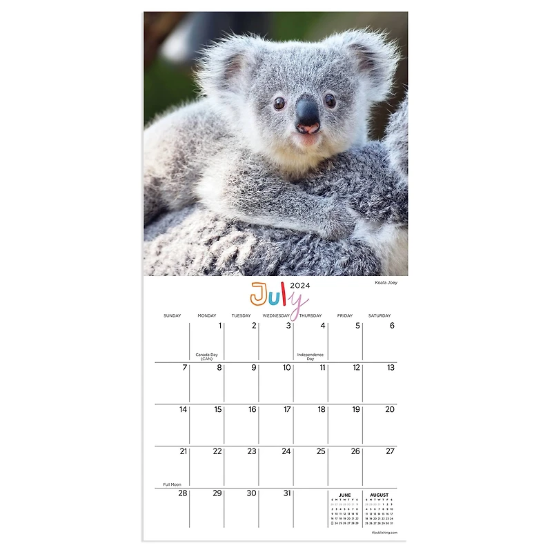 TF Publishing Baby Animals Mini Calendar