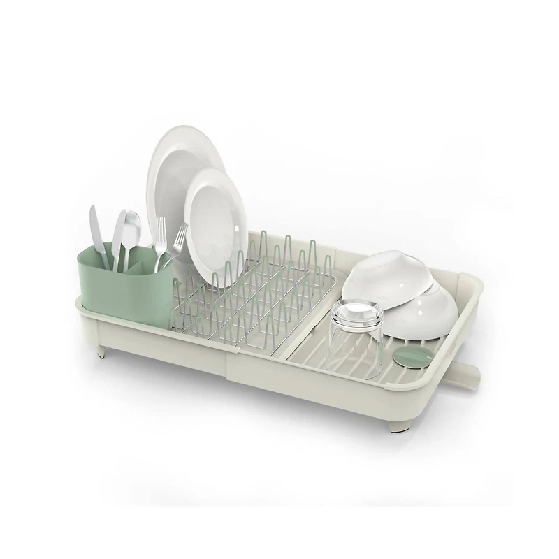 Joseph Joseph Extend Expandable Dish Rack Light Stone Sage