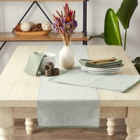 DII® 72" Chambray Ribbed Cotton Table Runner