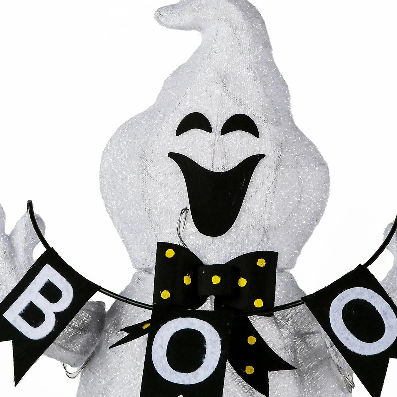 32" Pre-Lit Ghost With BOO Banner Garden Stake