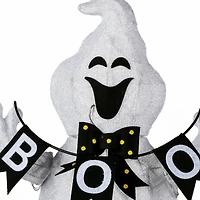 32" Pre-Lit Ghost With BOO Banner Garden Stake