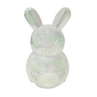 10" Iridescent Plastic Easter Bunny Container by Creatology™
