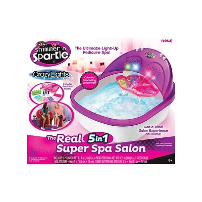 Cra-Z-Art Shimmer 'N Sparkle Crazy Lights The Real 5-in-1 Super Spa Salon