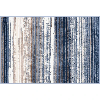 Blue Multi Stripe Area Rug by Ashland