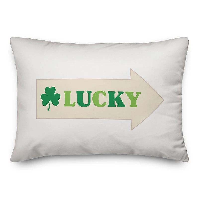 Lucky Arrow 14" x 20" Throw Pillow