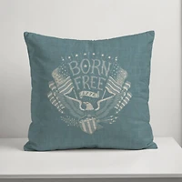 18" Born Free Indoor Outdoor Pillow