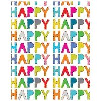 JAM Paper Happy Happy Happy Design Tissue Paper, 12ct.