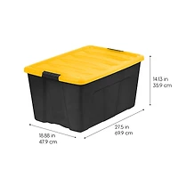 Iris® 94 Qt. Yellow, Plastic Storage Bins, , 3 Ct