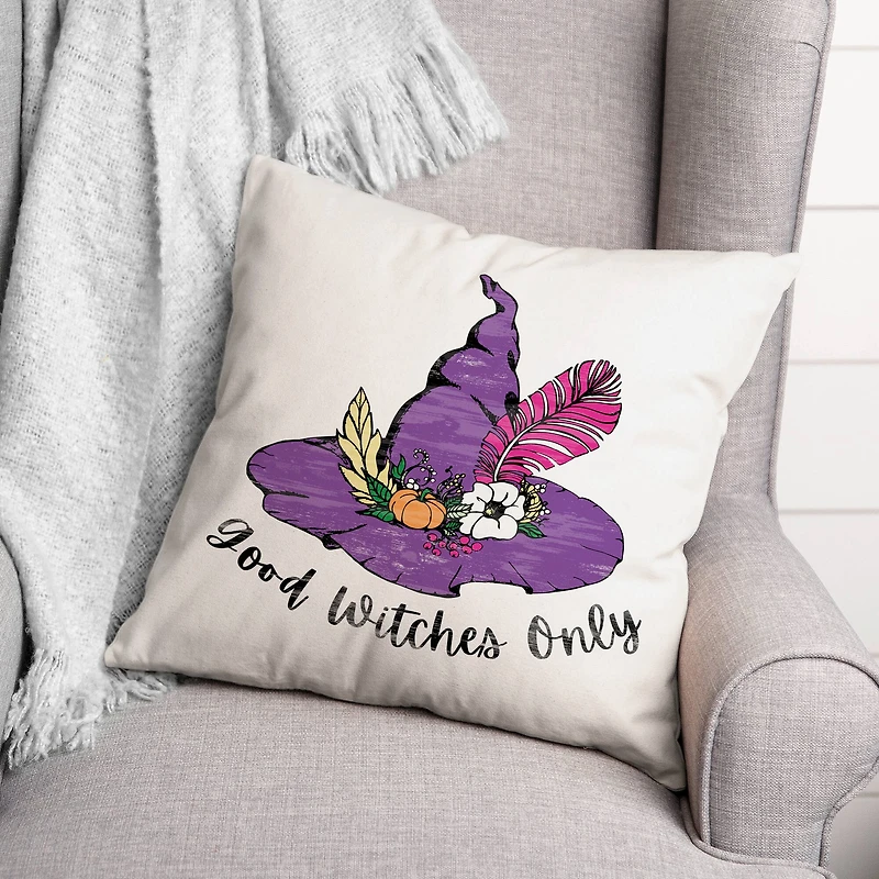 Good Witches Only 18" x 18" Spun Poly Pillow