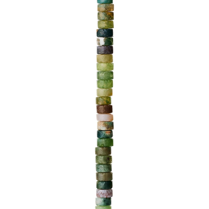 Green Fancy Jasper Round Heishi Beads by Bead Landing™, 6mm