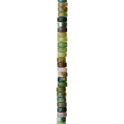 Green Fancy Jasper Round Heishi Beads by Bead Landing™, 6mm