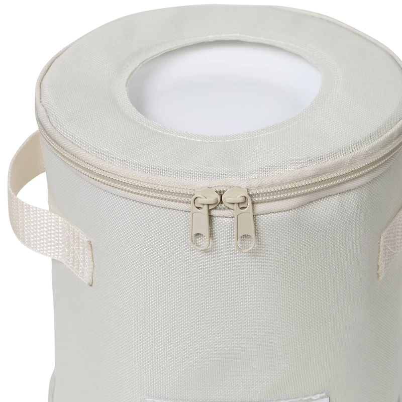 Honey Can Do Natural Round Dinnerware Storage Box Set