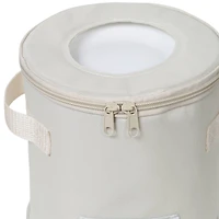 Honey Can Do Natural Round Dinnerware Storage Box Set