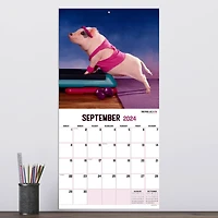 TF Publishing 2024 Playful Pigs Wall Calendar
