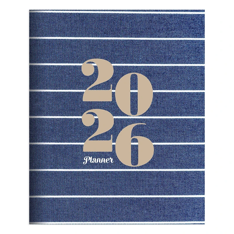 2026 Denim Large Monthly Planner